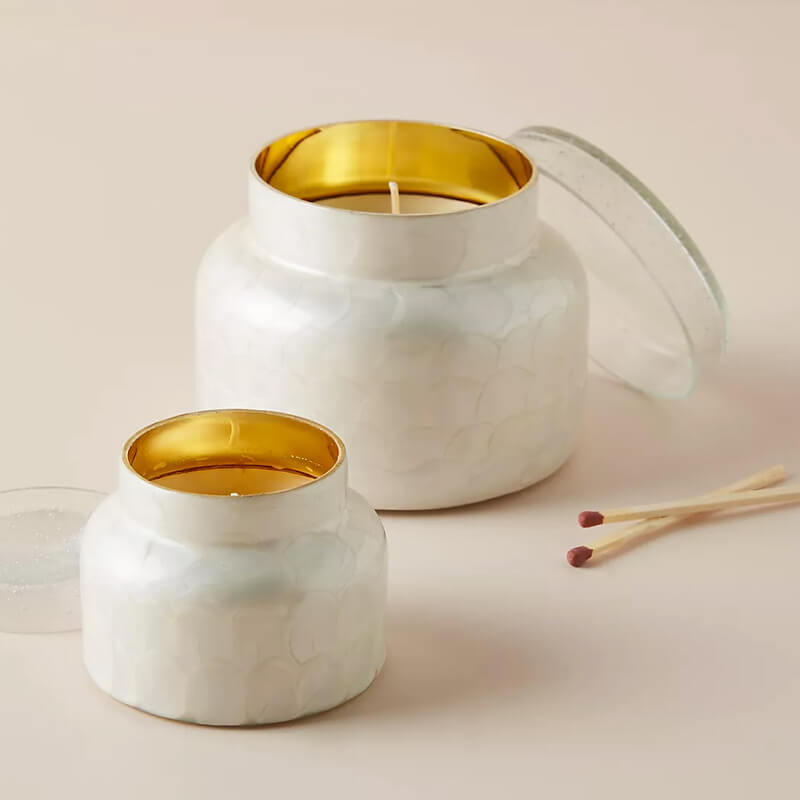 Mini Blue Jar Candle - Image 2