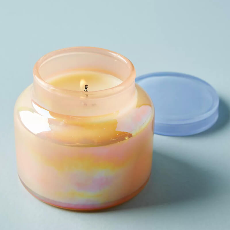 Mini Blue Jar Candle - Image 3