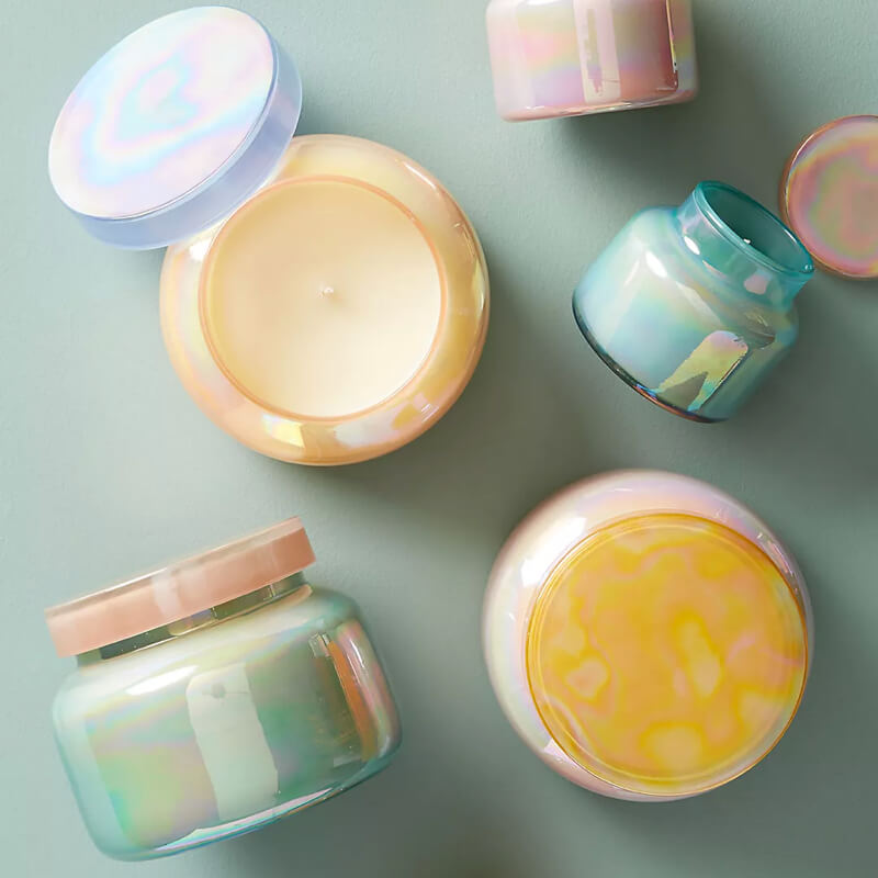 Mini Blue Jar Candle - Image 4