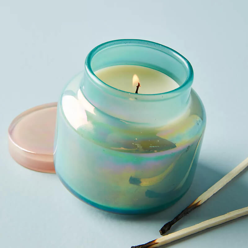 Mini Blue Jar Candle - Image 5