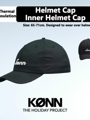 KONN Ski Helmet Cap Dual-Sport Ski Inner Helmet Cap Compatible with Ski Helmets Large Head Circumference Face-Slimming Design Classic Baseball Cap Style