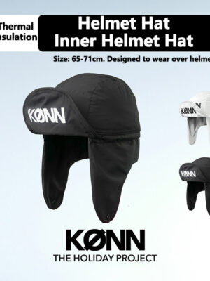 KONN Ski Helmet Cover for Snowboard and Skiing Inner Helmet Cap Compatible with Ski Helmets Large Head Circumference Design for a Slimming Face Effect 3L-Style Helmet Cover