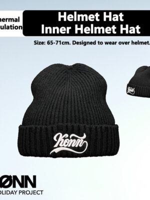 KONN Ski Helmet Liner for Snowboard and Skiing Inner Helmet Cap for Ski Helmets Large Head Circumference Design Face-Slimming Classic Beanie